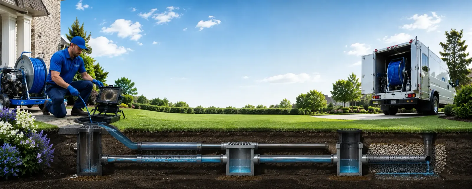 Outdoor drain cleaning information for Kingsley, MI