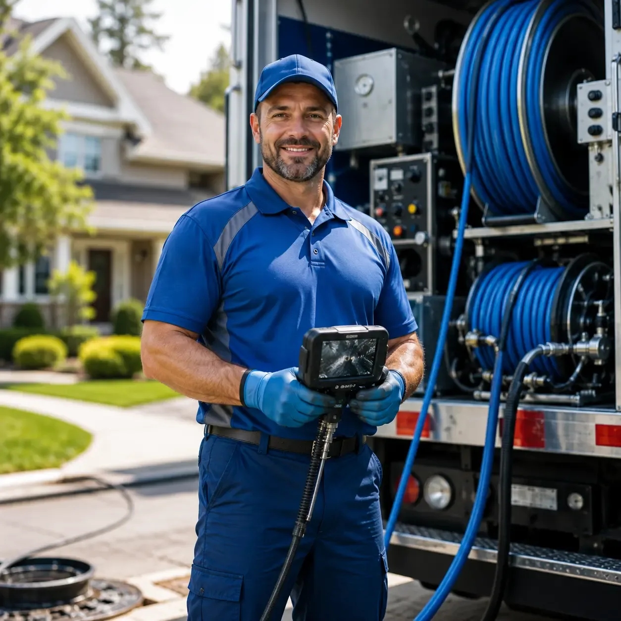 Local outdoor drain cleaning specialists in Kingsley, MI